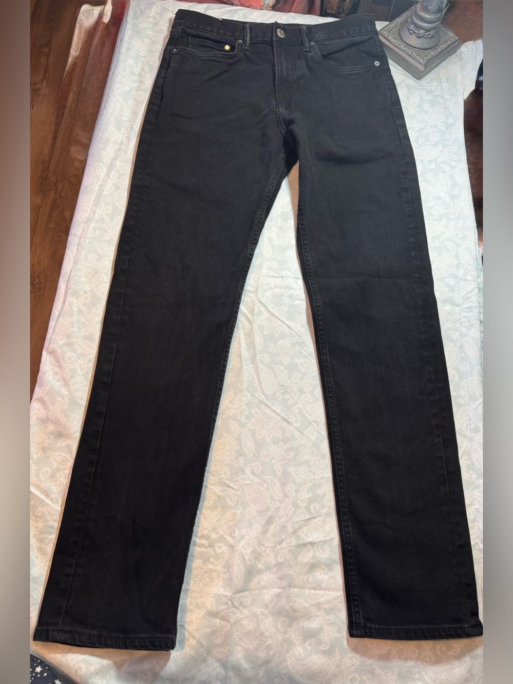 Men's Black Straight-Leg Jeans 29/32 H&M